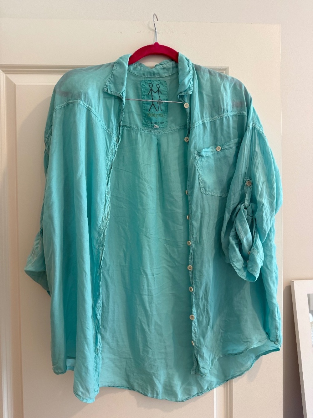 Pete & Greta Turquoise Silk Shirt